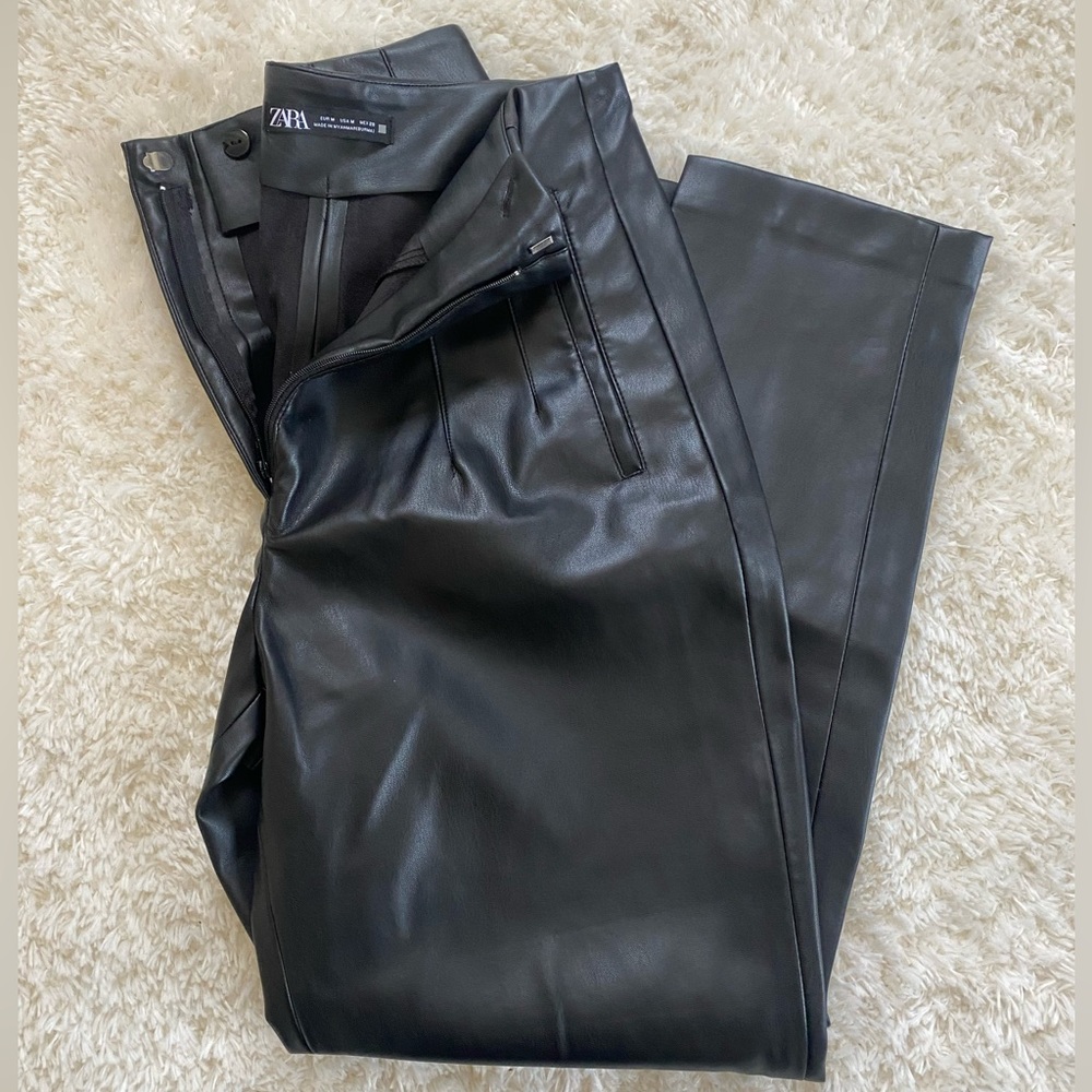 Zara leather pants